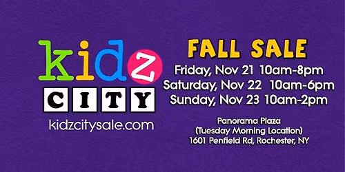KIDz CITY FALL 2025 SALE