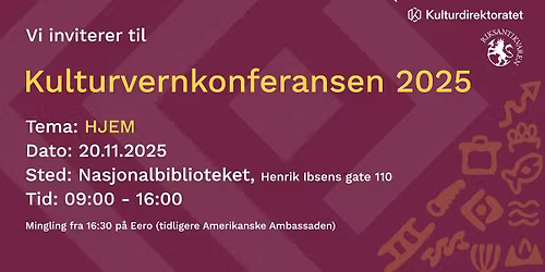 Kulturvernkonferansen 2025