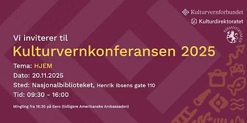 Kulturvernkonferansen 2025