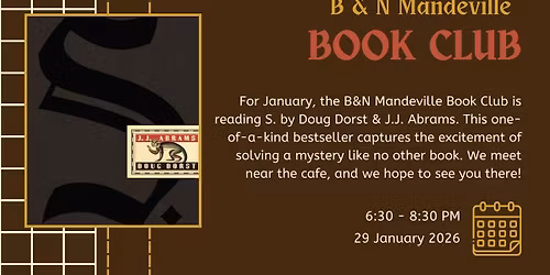 B&N Mandeville Book Club January Meeting