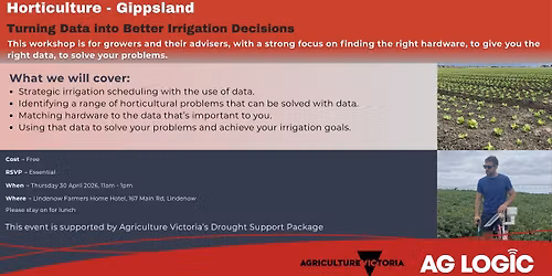 Gippsland Horticulture Irrigation Decision Making Workshop