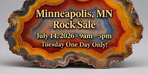 Gem Amethyst Rock Fossil Sale July 14 (9am - 5pm) - (Minneapolis, MN)