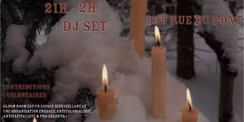 GLOOM ROOM [March\u00e9 Gloom Yule + Dance Party]