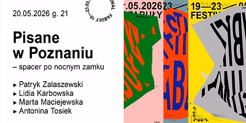 PISANE W POZNANIU - Patryk Zalaszewski, Lidia Karbowska, Marta Maciejewska, Antonina Tosiek   