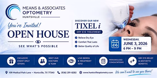 Means & Associates Optometry Open House: Tixel\u00ae Dry Eye Launch Experience