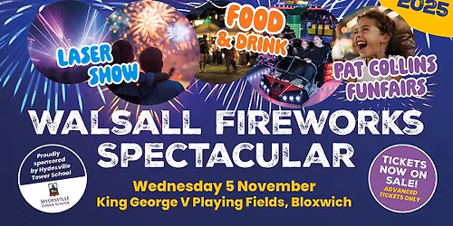Walsall Fireworks Spectacular - King George V Playing Fields, Bloxwich