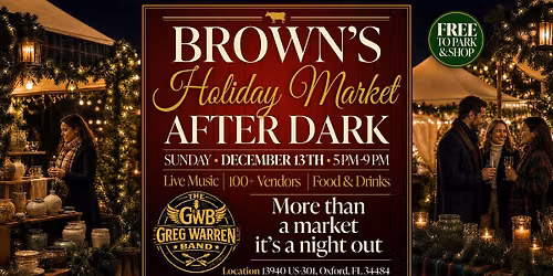 Brown's Holiday Market After Dark (Sip & Shop)