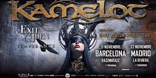 Kamelot + Exit Eden + Temperance | Madrid