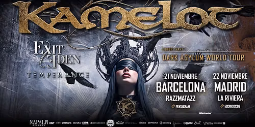 Kamelot + Exit Eden + Temperance | Madrid