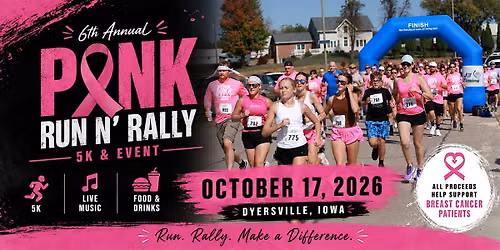 '26 Pink Run N' Rally 5K in Dyersville, Iowa