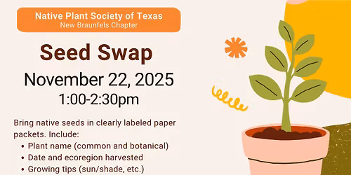 Seed Swap! Native Seeds, Locally Gathered