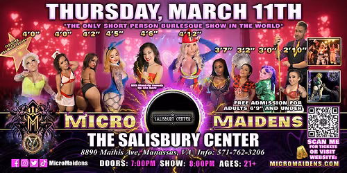 Manassas, VA - Micro Maidens Dwarf Dancers @ The Salisbury Center