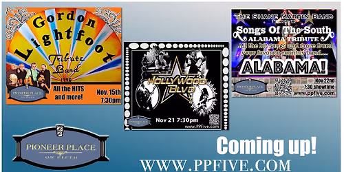 Upcoming shows in November!