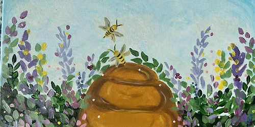 Acrylic Painting DIY with Deanna at Swan Island Dahlias - Bee My Honey