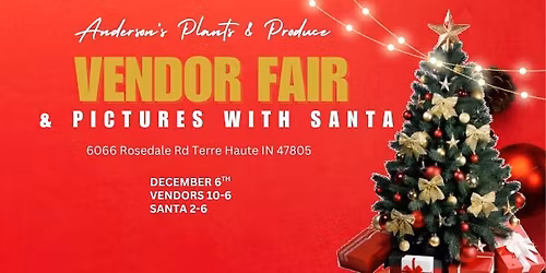 Vendor Fair & Pictures with Santa