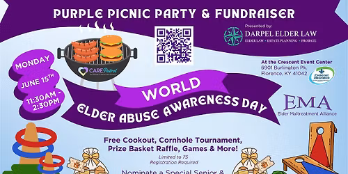 EMA Purple Picnic Party & Fundraiser presented by: Darpel Elder Law