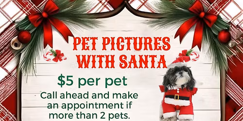 Pet Pictures With Santa