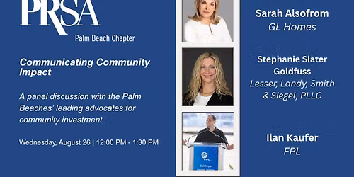 PRSA Palm Beach: Communicating Community Impact