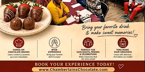 Adult Chocolate Making Experience BYOB Chamberlains Roswell Atlanta