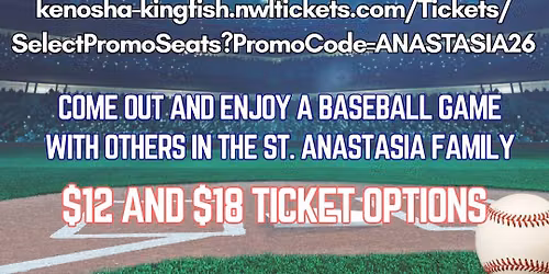 St. Anastasia Night at a Kenosha Kingfish Game