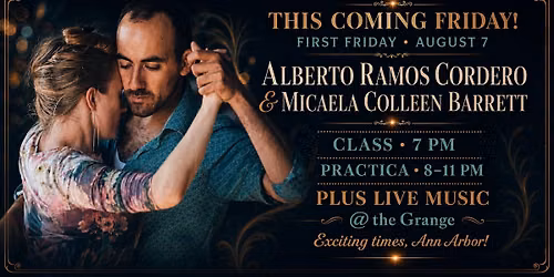 Argentine Tango class\/practica with Mica! Come learn and dance with us!