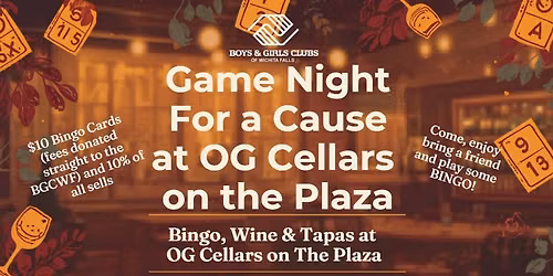 OG Cellars Bingo for a Cause!