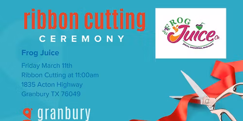 Ribbon Cutting Frog Juice