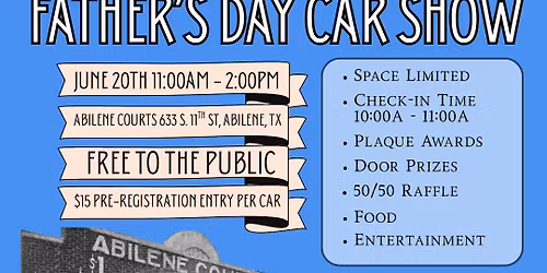 Abilene Courts - Father's Day Car Show