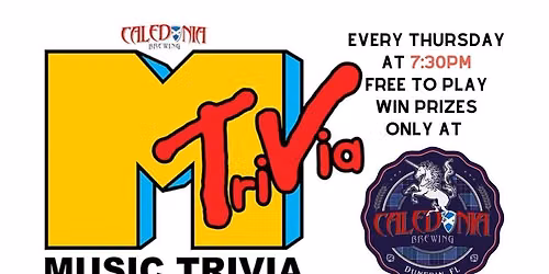 Music Trivia Every Thursday at Caledonia Brewing