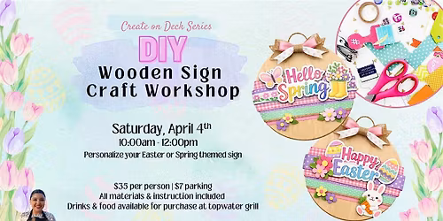 DIY Wooden Sign Craft Workshop