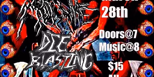 Arrhythmia, Moldavite, Die Blasting, Pessim @ Lucky Liquor ALL AGES