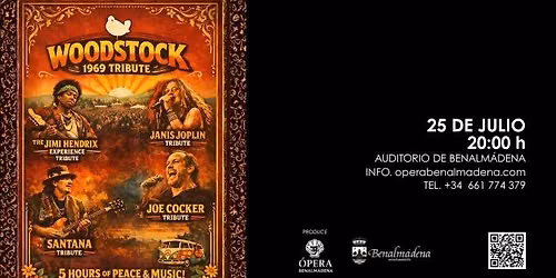WOODSTOCK 1969 TRIBUTO 5 horas de paz, m\u00fasica y libertad