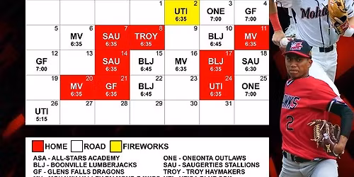 Utica Blue Sox vs. Amsterdam Mohawks