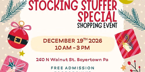 Stocking Stuffer Special Craft\/Vendor Event