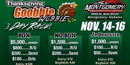 Gobble Wobble Thanksgiving Bracket Race 20251 