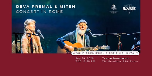 Deva Premal & Miten Concert in Rome