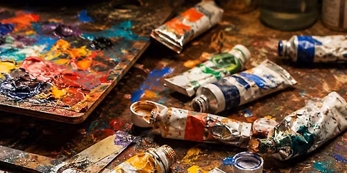 Abstract Painting Class in a DUMBO Gallery Loft