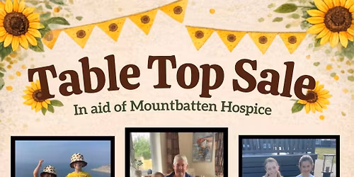 Charity table top sale 