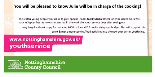 Gara YPC Christmas Dinner Youth Club Event