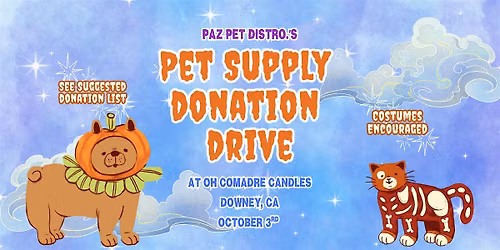 Pet Supply Donation Drive