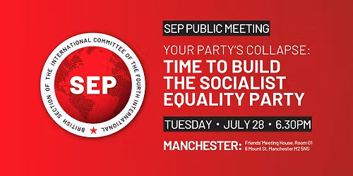 Your Party's collapse \u2014Time to build the Socialist Equality Party