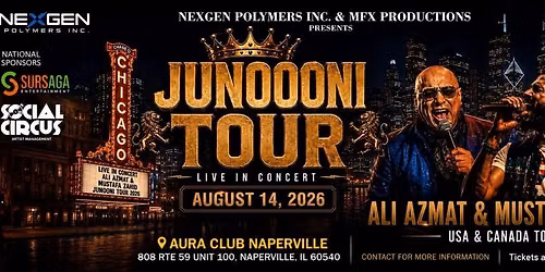 Ali Azmat Mustafa Zahid in Junoooni Tour Live Concert in Chicago
