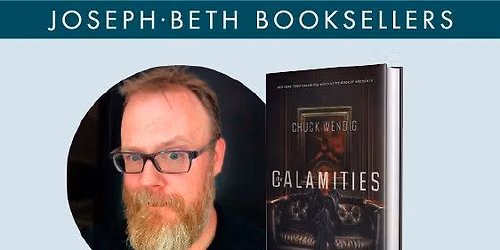 Chuck Wendig discussing and signing The Calamities