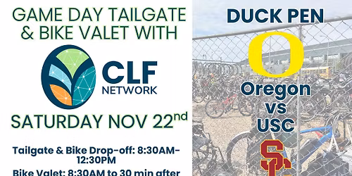 Duck Pen Bike Valet & Tailgate with CLF Network!