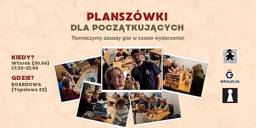 Plansz\u00f3wki dla pocz\u0105tkuj\u0105cych - przyjd\u017a kiedy chcesz i zagraj 