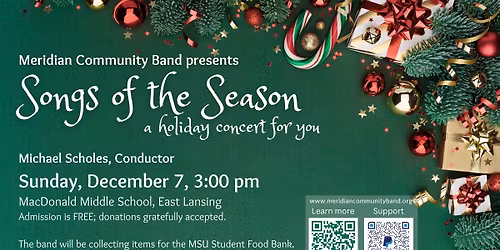 Songs of the Season, A Holiday Concert for You - Meridian Community Band