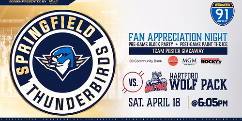 Springfield Thunderbirds v. Hartford Wolf Pack