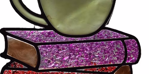 Coffee & Books Crushed Glass Sun Catcher Saturday, May 9th, at 1 pm