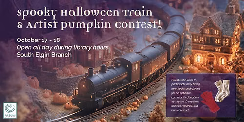 Spooky Halloween Train and Artist Pumpkin Contest