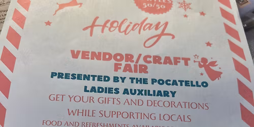 Holiday vendor and craft fair